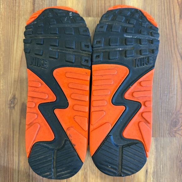 Nike Air Max 90 Recraft Total Orange - Men's Size 10.5 (CW5458-101) - Picture 7 of 13